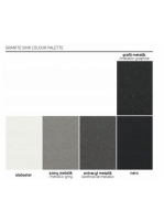 Deante Eridan félig beépíthető gránit mosogatótálca, matt fekete ZQE N10K