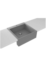 Deante Eridan félig beépíthető gránit mosogatótálca, szürke metál ZQE S10K