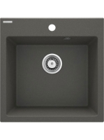 Deante Evora 1 medencés gránit mosogató 50x50 cm, antracit metál ZQJ_T103