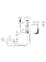 Deante Andante 1 medencés szögletes gránit mosogató csepegtetővel 59x49 cm, alabástrom ZQN A11A