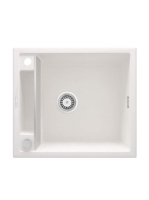 Deante Magnetic gránit mosogatótálca 56x50 cm, automatikus leeresztővel és szifonnal, alabástrom ZRM A103