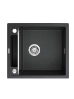 Deante Magnetic gránit mosogatótálca 56x50 cm, automatikus leeresztővel és szifonnal, grafit metál ZRM G103