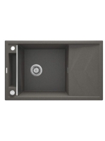 Deante Magnetic gránit mosogatótálca 82x50 cm, automatikus leeresztővel és szifonnal, antracit metál ZRM T113