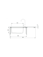 Deante Prime gránit-acél mosogató csepegtetővel, alabástrom ZSR A113