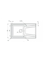 Deante Prime gránit-acél mosogató csepegtetővel, fémes grafit ZSR G113