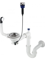 Deante Space-Saver helytakarékos szifon egymedencés gránit mosogatókhoz, rozsdamentes acél ZXY 9972