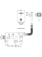 Deante egymedencés acél fali kiöntő 55x49,5 cm, ipari felhasználásra, szatén ZYK 010B