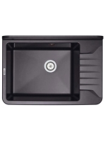 Deante Garden egymedencés műanyag fali kiöntő 50,5x35 cm, ipari felhasználásra, grafit ZYT 211A