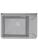 Deante Garden egymedencés műanyag fali kiöntő 50,5x35 cm, ipari felhasználásra, szürke ZYT 311A