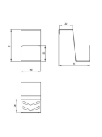 Deante konyhai szivacstartó kampó, bianco fehér ZZM A10H