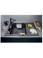 Deante konyharuha tartó sín, matt fekete ZZM N60R