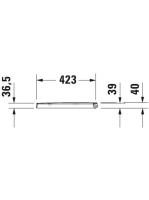 Duravit ME by Starck Duroplast WC ülőke fém zsanérokkal 0020110000