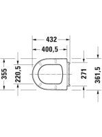 Duravit ME by Starck gyorskioldós és soft-close ülőke 0020190000