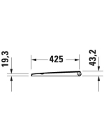 Duravit D-Neo Duroplast WC ülőke, fehér 0021610000