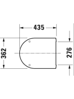 Duravit D-Neo WC ülöke lecsapódásgátlóval és nemesacél zsanérral, fehér 0021690000