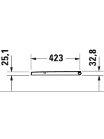 Duravit D-Neo WC ülöke lecsapódásgátlóval és nemesacél zsanérral, fehér 0021690000