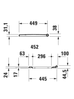 Duravit Vero Air WC-ülőke lassú záródású, alpin fehér 0022090000