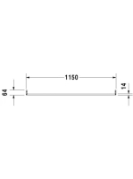 Duravit törölközőtartó 115x6,4 0030331000