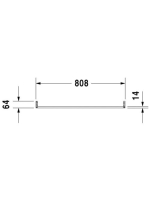 Duravit törölközőtartó 80,8x6,4 0030361000