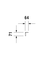 Duravit törölközőtartó 80,8x6,4 0030361000