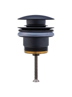 Duravit Click-Clack matt fekete leeresztőszelep túlfolyós mosdókhoz 0050524600