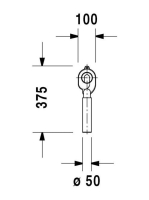 Duravit leszívószifon belső-alsó kifolyáshoz 0051110000