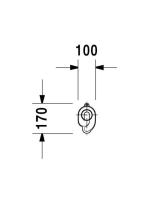 Duravit piszoár szifon hátsó kifolyáshoz 0051120000