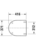 Duravit Starck 3 Vital duroplast WC-ülőke 0062410000