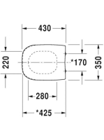 Duravit D-Code compact WC ülőke és fedél 0067310099