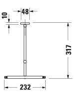 Duravit Karree piperetükör, króm 0099121000