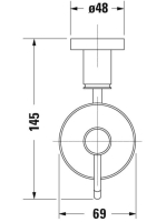 Duravit D-Code fali szappanadagoló 393 ml, króm 0099161000