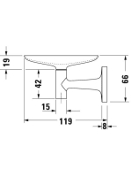 Duravit Starck T fali szappantartó, króm 0099331000