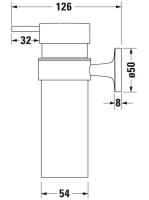 Duravit Starck T szappanadagoló, matt fekete 0099354600