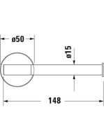 Duravit Starck T WC-papír tartó, króm 0099371000