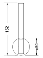Duravit Starck T tartalék WC-papír tartó, króm 0099391000