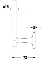 Duravit Starck T tartalék WC-papír tartó, króm 0099391000