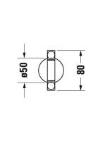 Duravit Starck T mozgatható törölközőtartó 39 cm, króm 0099411000