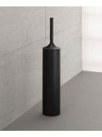 Duravit Starck T padlón álló WC kefe tartóval, matt fekete 0099454600