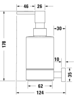 Duravit Karree szappanadagoló, króm 0099541000