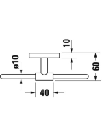 Duravit Karree kéztörlő tartó, króm 0099611000