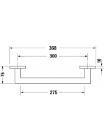 Duravit Karree kádkapaszkodó, króm 0099631000