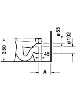 Duravit Duraplus gyerek álló WC csésze (Bambi) 0106090000