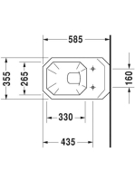 Duravit 1930 WonderGliss fali WC csésze 01820900001