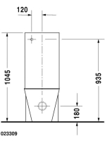Duravit Starck 1 monoblokk WC csésze 41,5x64 cm, vario kifolyású 0233090064