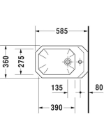 Duravit 1930 fali bidé 0266100000