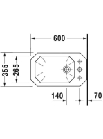 Duravit 1930 WonderGliss álló bidé 02671000001