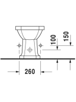 Duravit 1930 álló bidé 0267100000