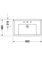 Duravit Starck 3 bútorral aláépíthető mosdó 0304800000