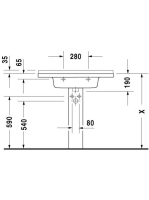 Duravit Starck 3 bútorral aláépíthető mosdó 0304800000