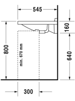 Duravit Starck 3 mosdó Vital 700mm 0309700000